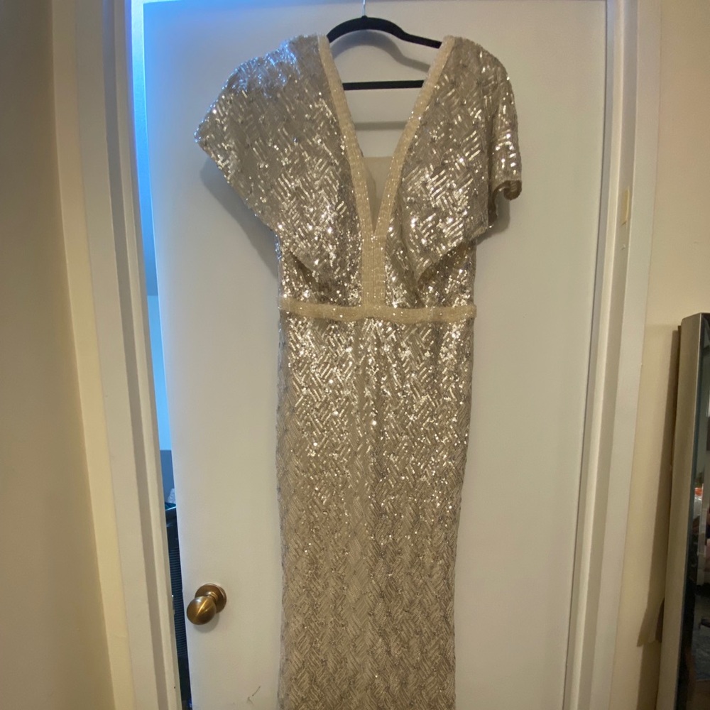 Champagne Sequin Ballgown